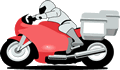 Touring Motorcycle Clipart