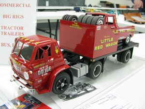 Little Red Wagon on Flatbed Model