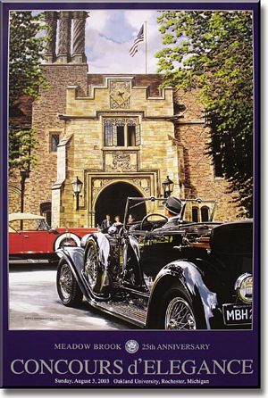 2003 Meadow Brook Concours d'Elegance Poster - 1931 Duesenberg Model J