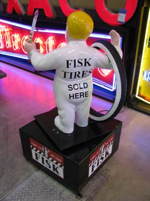 Fisk Tire Boy Advertising Display