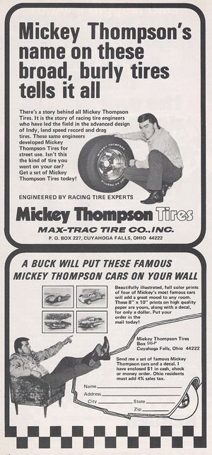 Mickey Thompson Advertisement