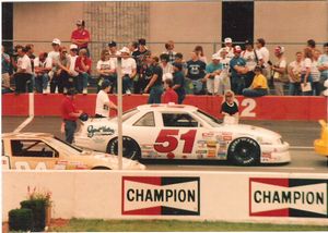 1989 Butch Miller Car at the 1989 Champion Spark Plug 400