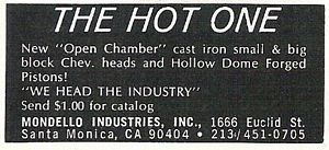 Mondello Industries, Inc. Advertisement
