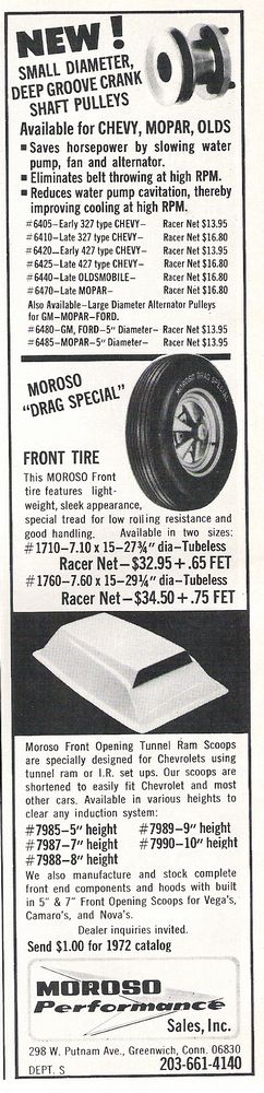 Moroso Advertisement