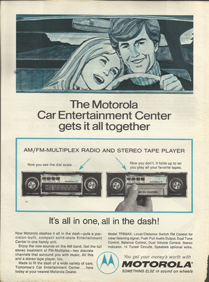 Motorola 8-Track Player Advertisement