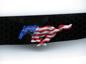 Ford Mustang American Flag Emblem