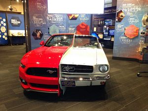 Split 1965/2015 Ford Mustang