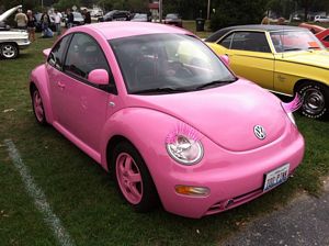 Pink Volkswagen New Beetle