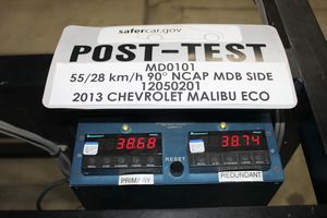 2013 Chevrolet Malibu ECO 1SA - Post-Test Primary and Redundant Speed Trap Read-Out