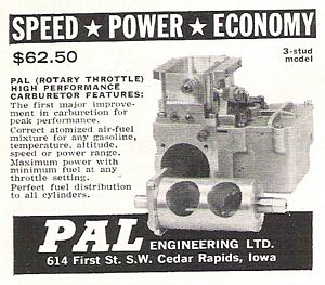 PAL Engineering, Ltd. Carburetor Advertisement