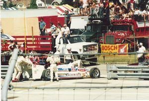 Johnny Parsons Car at the 1986 Miller American 200