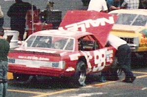1986 Larry Pollard Car at the 1986 Nationwise 150