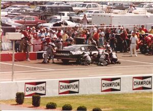 1988 Richard Childress Racing Pit Stop at the 1988 Champion Spark Plug 400