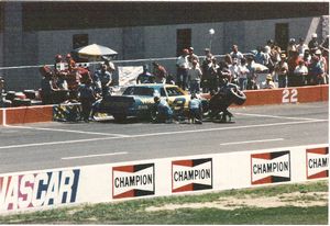 Richard Childress Racing Pit Stop at the 1985 Champion Spark Plug 400