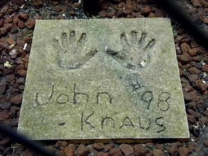 John Knaus' Handprints at Rockford Speedway