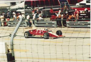 Johnny Rutherford at the 1986 Miller American 200