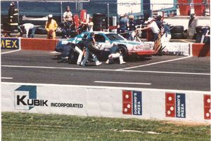 1985 Ken Schrader Car at the 1985 Champion Spark Plug 400