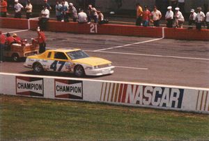1986 Morgan Shepherd Car at the 1986 Champion Spark Plug 400