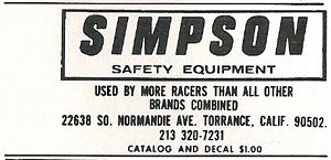 Simpson Safety Equipment Advertisement