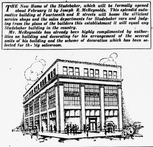 1922 Studebaker Washington DC Dealership