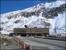 Photo of Interstate 70 Eisenhower Memorial Tunnel in Colorado.