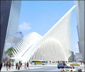 Rendering of the new World Trade Permanent PATH Terminal. (Image courtesy of the Port Authority of New York and New Jersey.)
