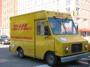 DHL Van with Parking Ticket