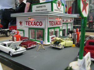 Texaco Station Model Car Diorama
