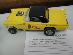 Ford Thunderbird Scary Canary Drag Race Car  Model