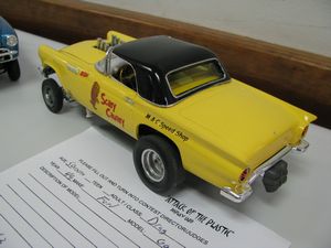 Ford Thunderbird Scary Canary Drag Race Car Scale Model