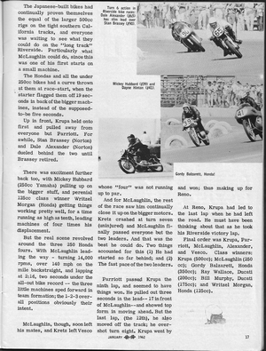 1961 Riverside Motorcycle Races