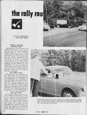 1961 The Rally Route
