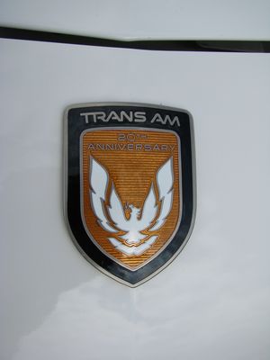 1989 Pontiac Trans Am Turbo 20th Anniversary Badge