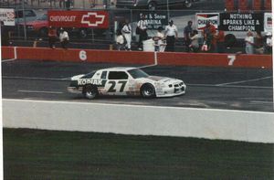 1987 Rusty Wallace Car at the 1987 Champion Spark Plug 400
