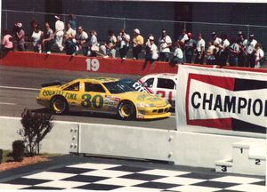 1988 Michael Waltrip Car at the 1988 Champion Spark Plug 400