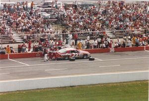 1986 Michael Waltrip Car at the 1986 Champion Spark Plug 400