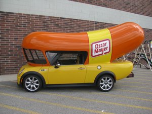 Mini Cooper Wienermobile