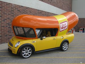 Mini Cooper Wienermobile