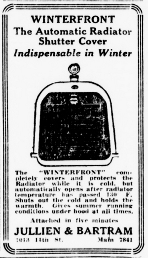 Winterfront - 1922 Advertisement