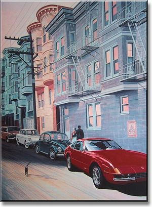 It's Too Late to Say Good Night - 1970 Ferrari 365GTB/4 Daytona Art