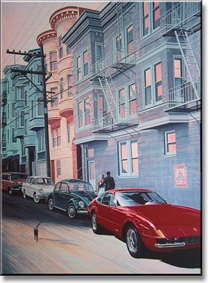 It's Too Late to Say Good Night - 1970 Ferrari 365GTB/4 Daytona Art