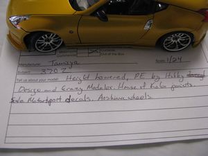 Modified Nissan 370Z Scale Model