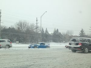 Nissan 370Z in Snow