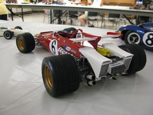 Mario Andretti Ferrari 312B Model Car