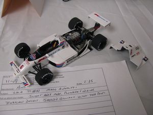 Mario Andretti 1988 Lola T88 Model Car