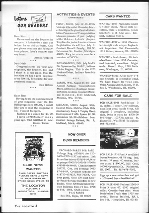 The Antique Auto Locator: March 1970