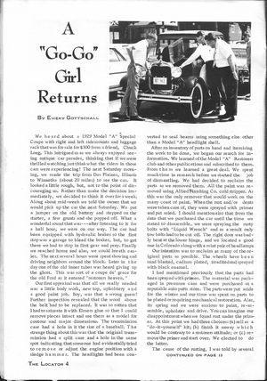 The Antique Auto Locator: May 1970