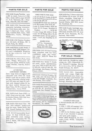 The Antique Auto Locator: May 1970