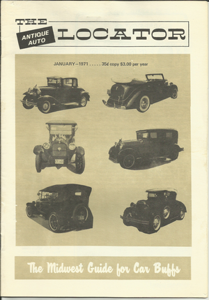 The Antique Auto Locator: January 1971