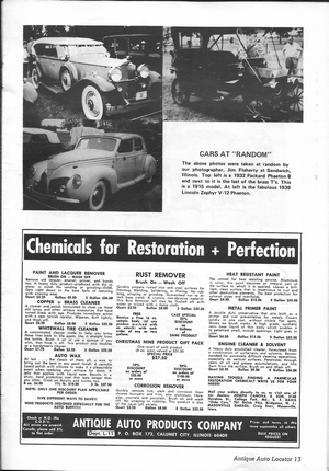 The Antique Auto Locator: January 1971